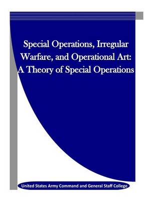 Book cover for Special Operations, Irregular Warfare, and Operational Art