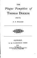 Book cover for The Plague Pamphlets of Thomas Dekker