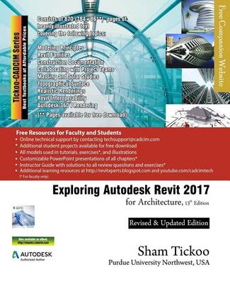 Book cover for Exploring Autodesk Revit 2017 for Architecture