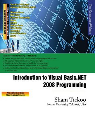 Book cover for Introduction to Visual Basic.NET 2008 Programming