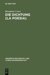 Book cover for Die Dichtung (La Poesia)