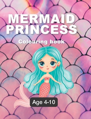 Book cover for Mermaid and princess coloring books