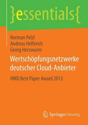 Book cover for Wertsch Pfungsnetzwerke Deutscher Cloud-Anbieter; Hmd Best Paper Award 2013