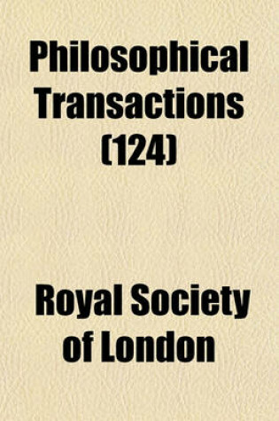 Cover of Philosophical Transactions Volume 50