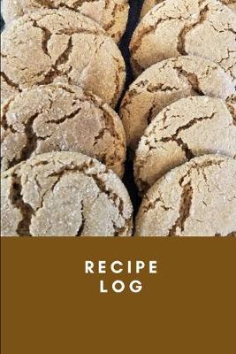 Book cover for Recipe Log - Molasses Cookie Theme