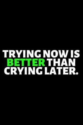 Cover of Trying Now Is Better Than Crying Later