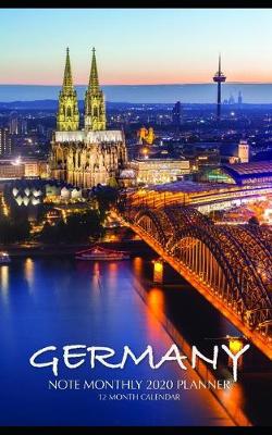 Book cover for Germany Note Monthly 2020 Planner 12 Month Calendar