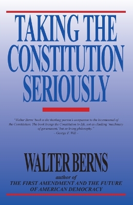 Book cover for Taking the Constitution Seriously