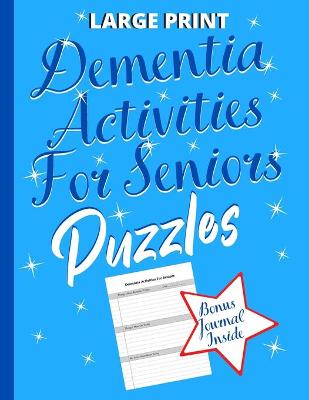 Cover of Dementia Activities For Seniors Puzzles