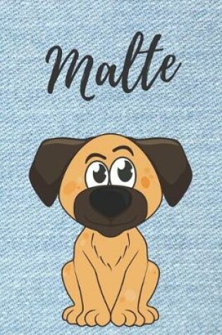 Cover of Malte Notizbuch Hunde / Malbuch / Tagebuch