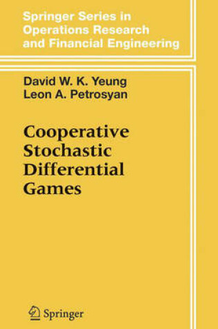 Cover of Cooperative Stochastic Differential Games