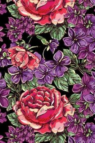 Cover of Daily Planner Purple and Pink Flowers