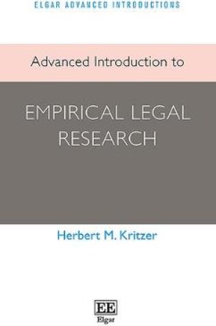 Cover of Advanced Introduction to Empirical Legal Research