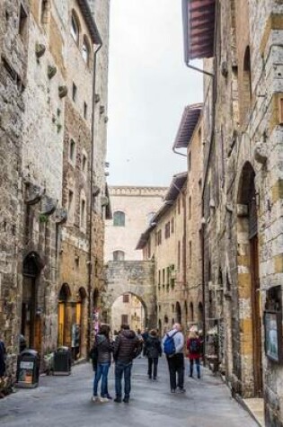 Cover of Website Password Organizer a Narrow Alley in San Gimignano, Italy