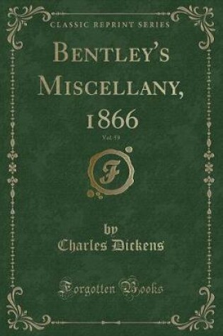 Cover of Bentley's Miscellany, 1866, Vol. 59 (Classic Reprint)