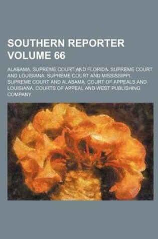 Cover of Southern Reporter Volume 66