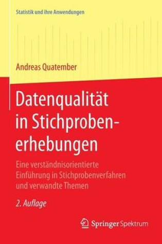 Cover of Datenqualitat in Stichprobenerhebungen