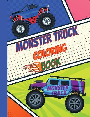 Book cover for Monster Truck Coloring Book