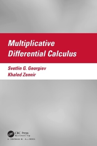 Cover of Multiplicative Differential Calculus