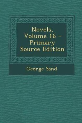 Cover of Novels, Volume 16