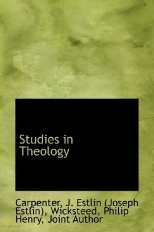 Cover of Studies in Theology