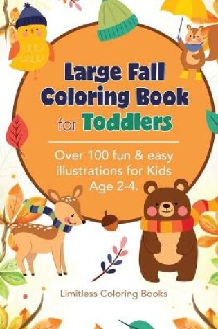 Cover of Large Fall Coloring Book for Toddlers