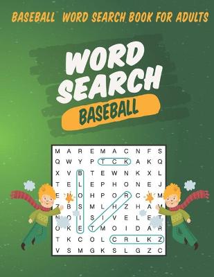 Book cover for Baseball Word Search Book For Adults