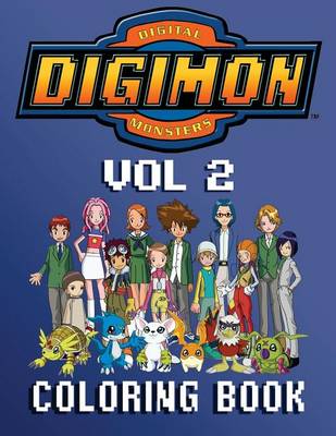 Book cover for Digimon Coloring Book - 80 Pages A4 (Volume 2)