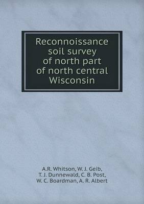 Book cover for Reconnoissance soil survey of north part of north central Wisconsin