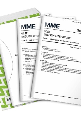 Cover of GCSE English Literature Predicted Papers 2023 (English Pack Size: 2 Exam papers + answer booklets & mark scheme, exam board: AQA, Marking with feedback