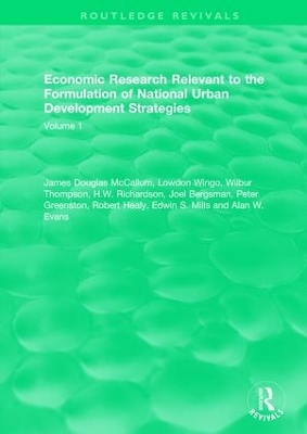 Cover of Economic Research Relevant to the Formulation of National Urban Development Strategies