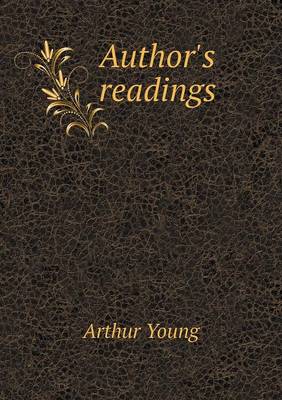 Book cover for Author's readings