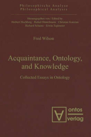 Cover of Acquaintance, Ontology, and Knowledge