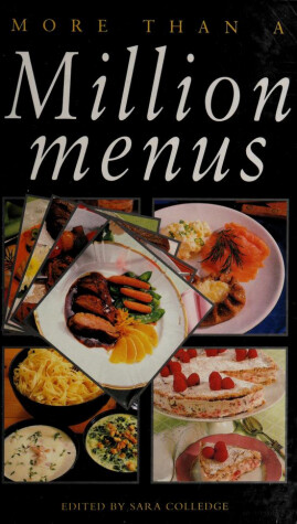 Book cover for More Than a Million Menus