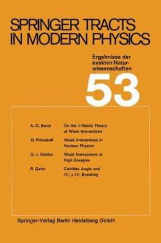 Cover of Springer Tracts in Modern Physics