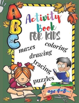 Book cover for activity book for kids