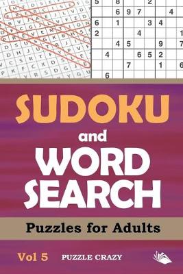 Book cover for Sudoku and Word Search Puzzles for Adults Vol 5