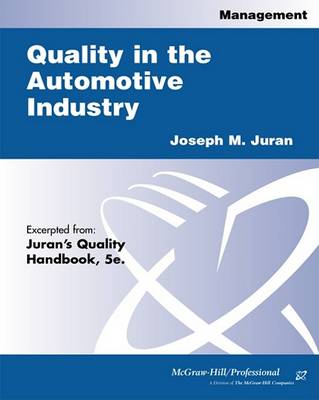Book cover for Quality in the Automotive Industry