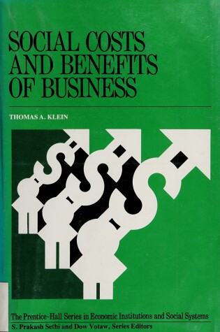 Cover of Social Costs and Benefits of Business