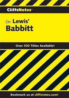Book cover for Cliffsnotes on Lewis' Babbitt