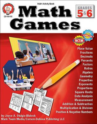 Book cover for Math Games, Grades 5 - 6