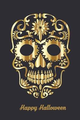 Book cover for Halloween Sugar Gold Skull