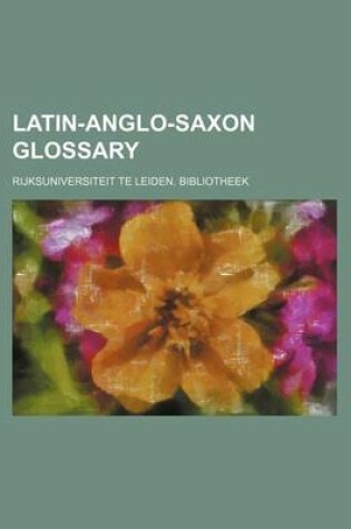 Cover of Latin-Anglo-Saxon Glossary