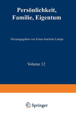 Cover of Persoenlichkeit, Familie, Eigentum