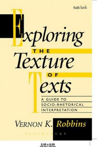 Cover of Exploring the Texture of Texts