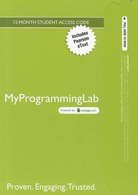 Book cover for MyProgrammingLab with Pearson eText  --  Access Card  -- for Absolute Java