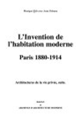 Cover of L'Invention de l'Habitation Moderne