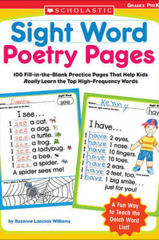 Cover of Sight Word Poetry Pages