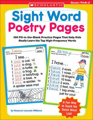 Book cover for Sight Word Poetry Pages