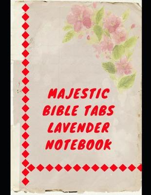 Book cover for Majestic Bible Tabs Lavender Notebook